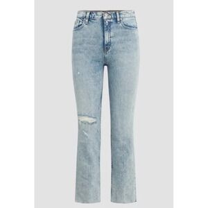 Hudson Remi Straight‎ Cropped Women's Distressed Baggy Jeans Size 32